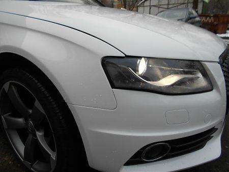 Передняя часть Audi A4 после ремонта